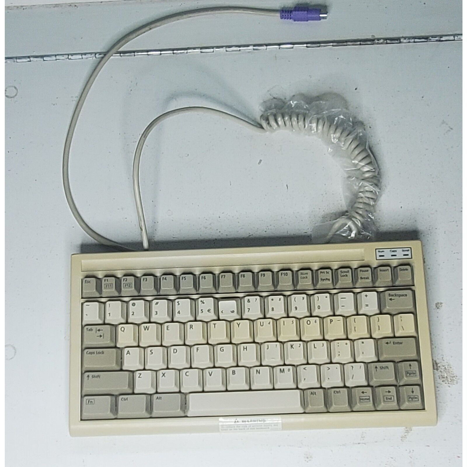 Vintage BTC Compact Keyboard E5X5R5BTC-5100C PS2 PS/2 Win95 XT AT 486