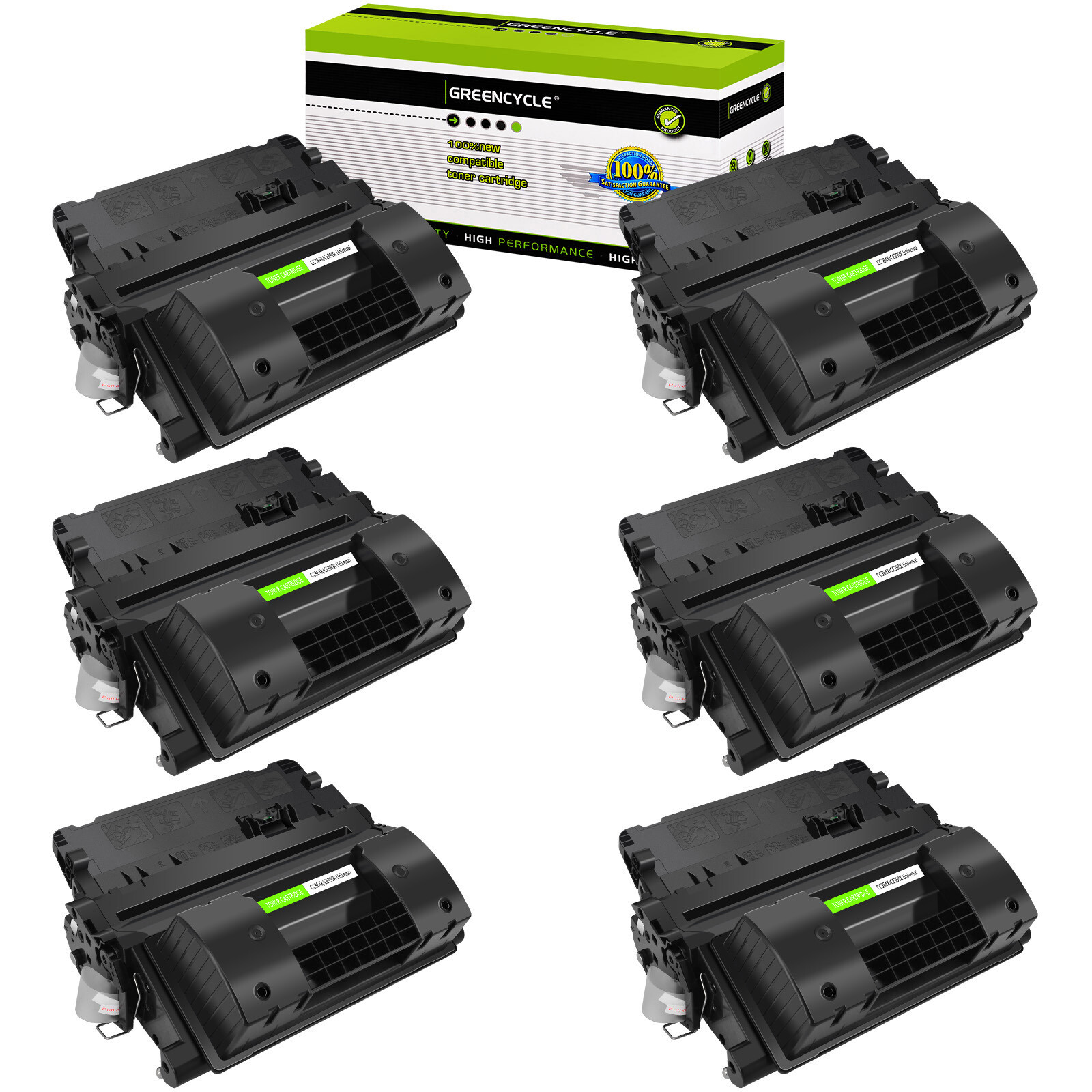 6pk CE390X Black Toner Cartridge For HP LaserJet 600 M603dn MFP M4555f M4555fskm