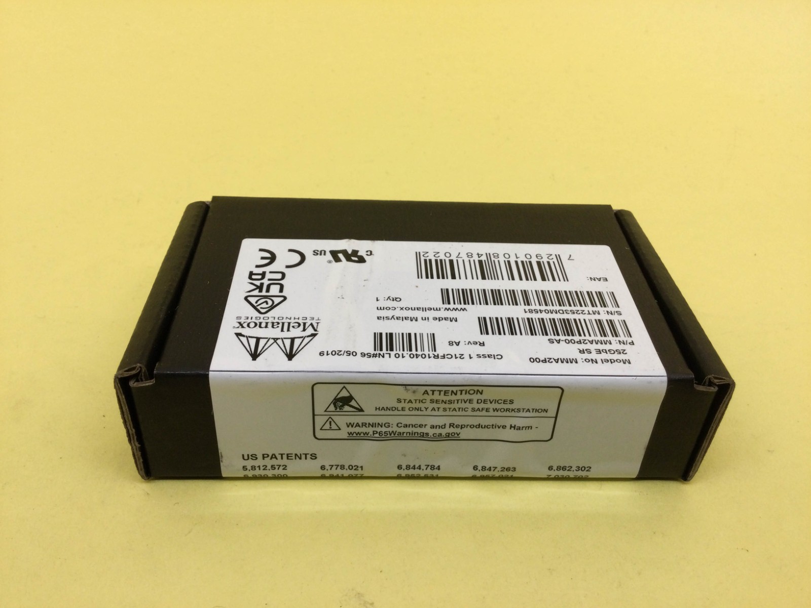 Mellanox 25GbE SFP28 LCLC 850nm SR Optical Transceiver MMA2P00-AS F/S