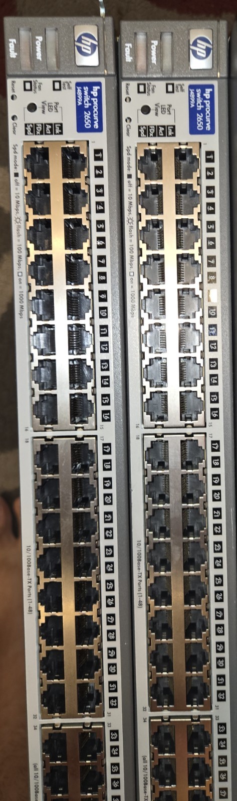 HP J4899A PROCURVE 48 PORT NETWROK ETHERNET SWITCH