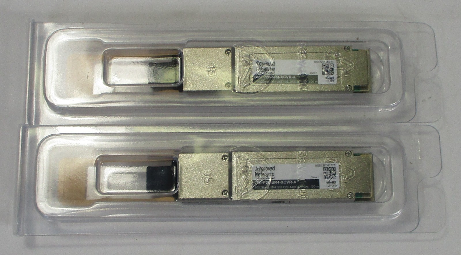 Lot of 2 - Approved Networks QSFP28-SR4-XCVR-A 100GBase-SR4 Optical Transceiver