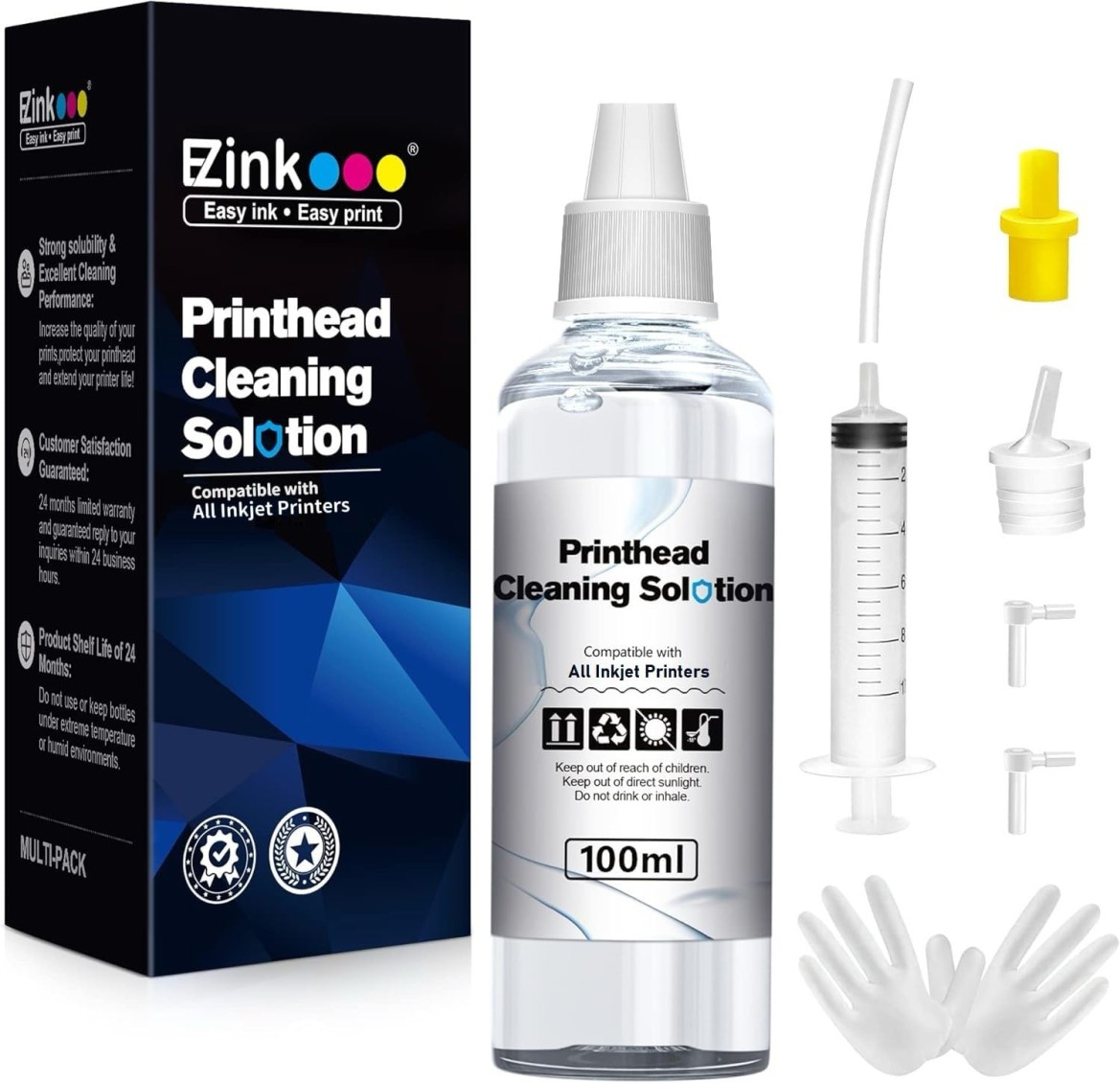 E-Z Ink Printer Cleaning Kit for Epson/HP/Canon/Brother Printers,100ML