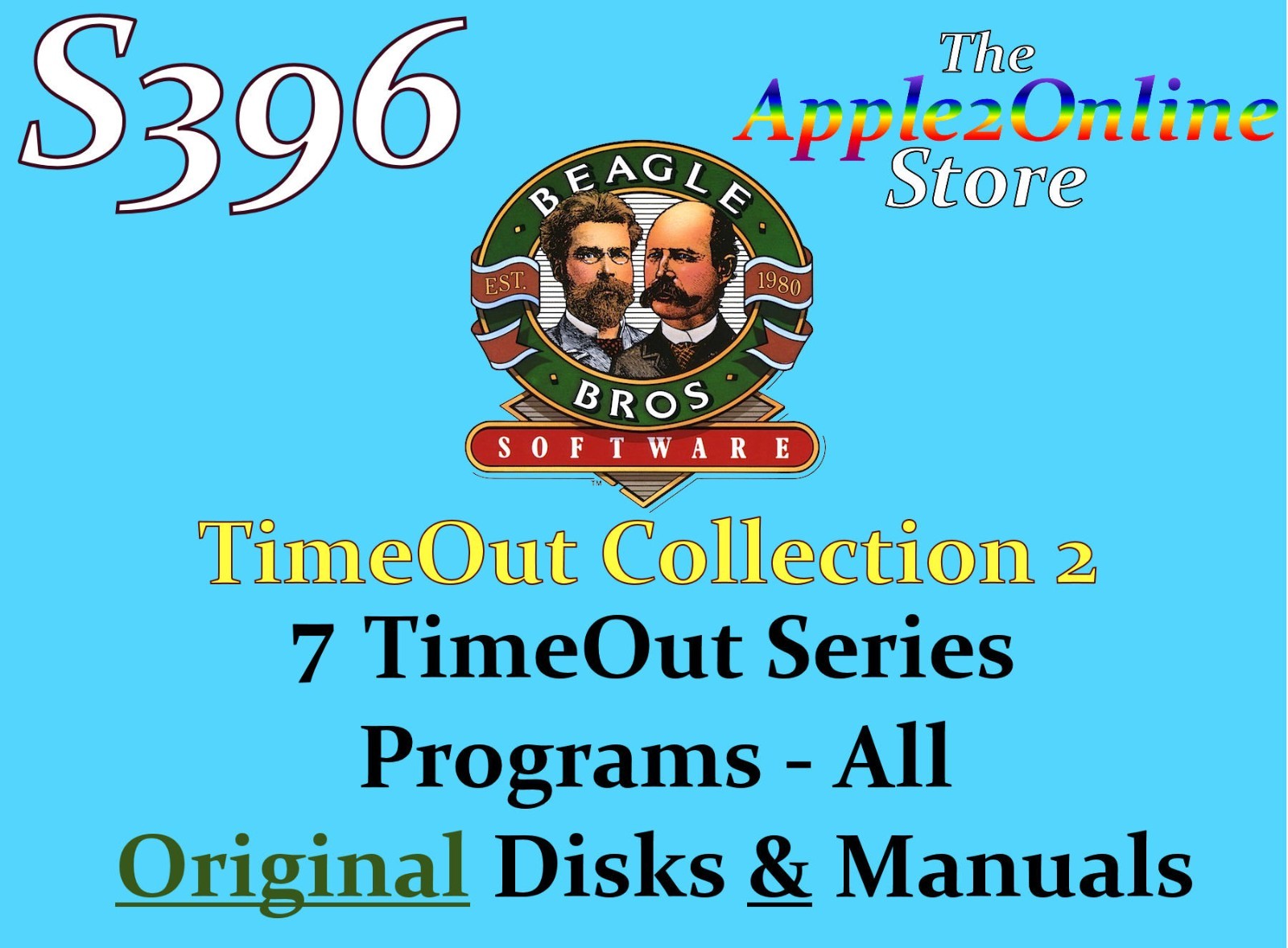 ✅ 🍎 Beagle Bros TimeOut Collection #2 for Apple IIe IIc IIGS