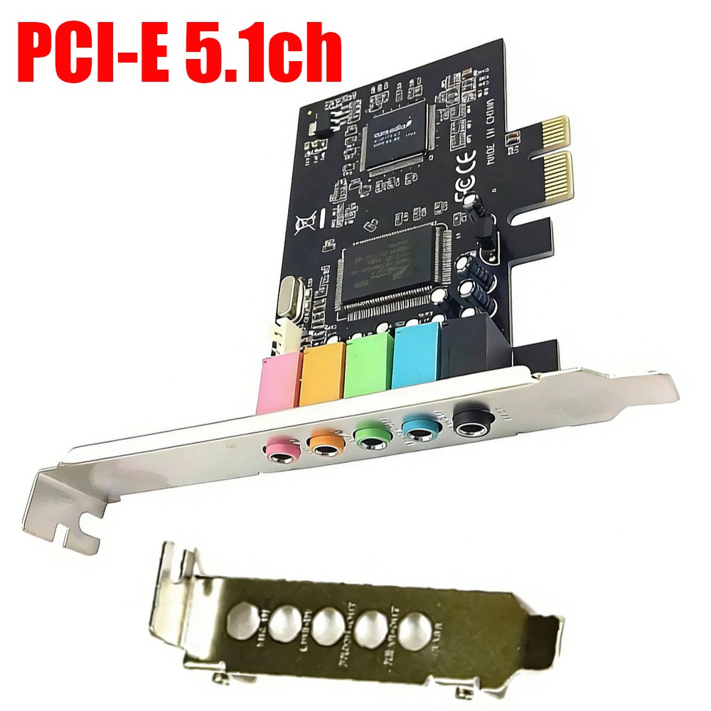 PCI-E Express 5.1ch CMI8738 Audio Sound Card w/Low Profile Bracket US Stock HOT