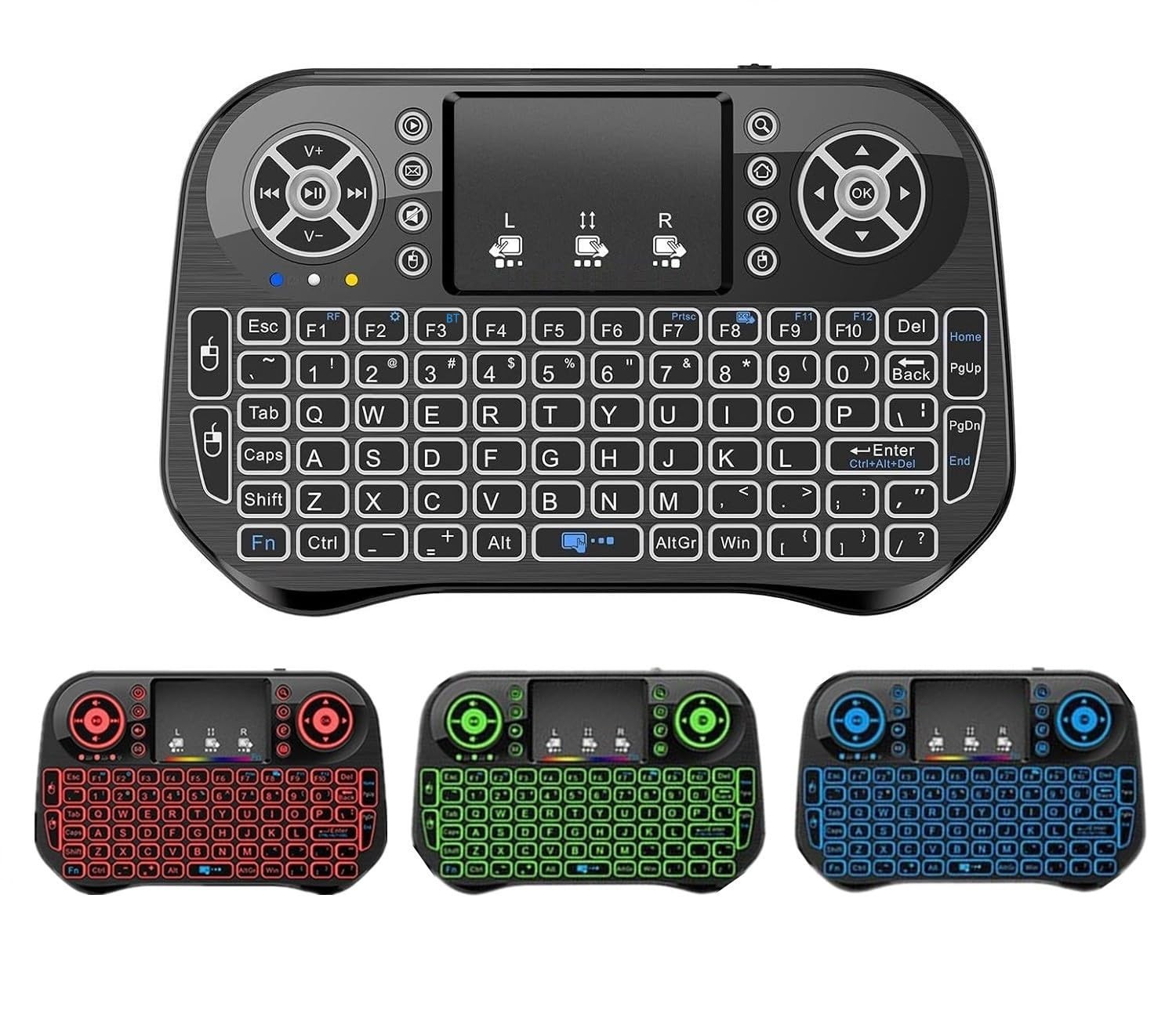Mini Keyboard with Bluetooth & 2.4G for Android TV Box/PC/FireStick/Laptop wi...