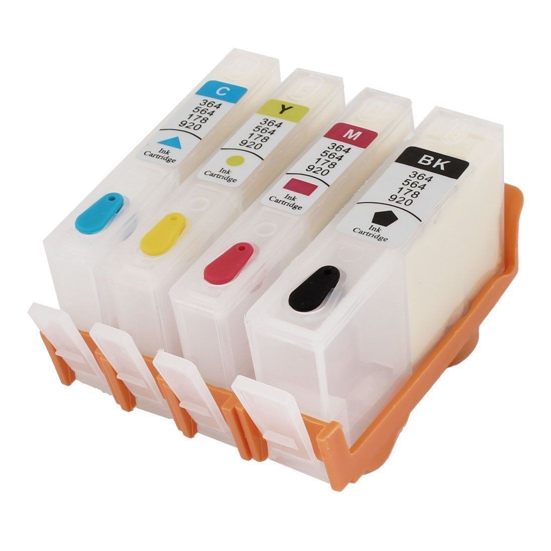 4 PK Empty Refillable ink Cartridges for HP 564 564XL DeskJet 3520 3521 3522