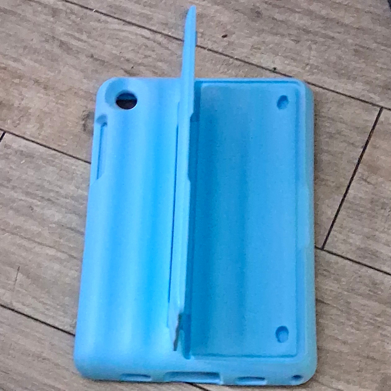 Blue Rugged Tablet Case Cover, Silicone/Gel/Rubber w/ Integrated Stand