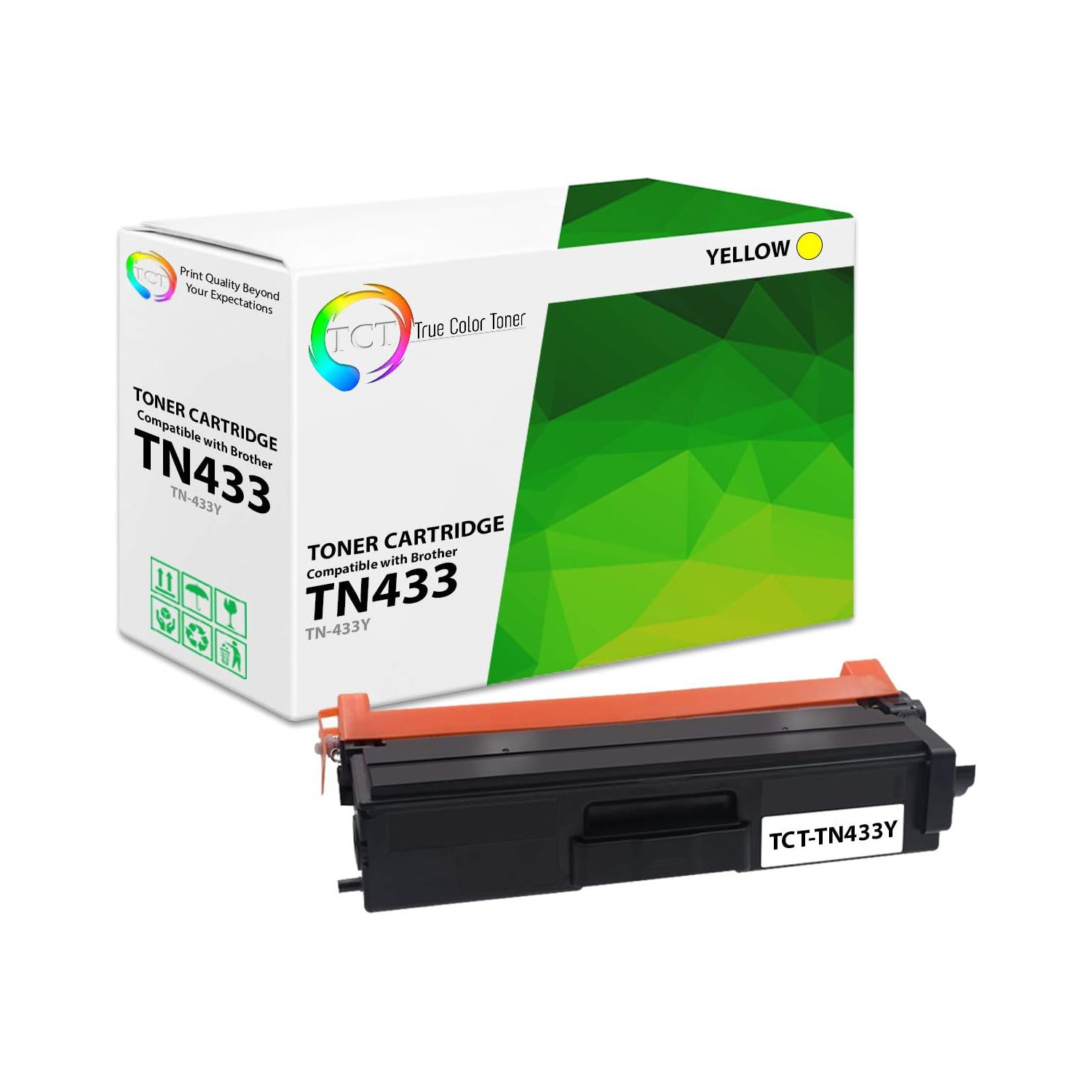 TCT TN-433Y Compatible Yellow Toner For Brother HL-L8260CDW L8360CDWT MFC-L8610