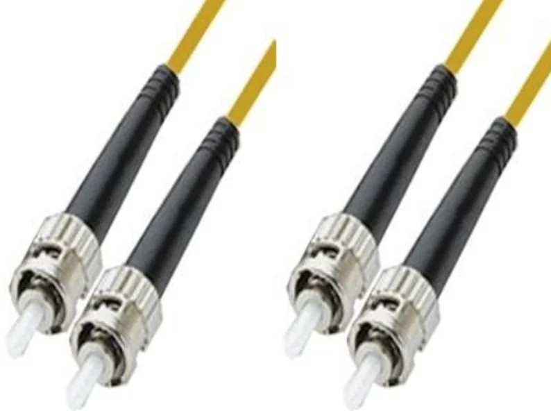 [2pcs] Duplex OS2 Single Mode ST UPC to ST UPC LSZH 2.0mm Fiber Optic Cable