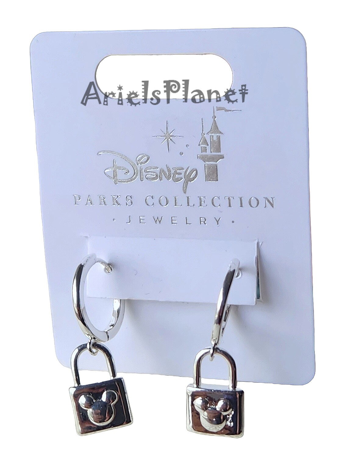 Disney Parks Collection Jewelry Mickey Mouse Ear Lock Earrings