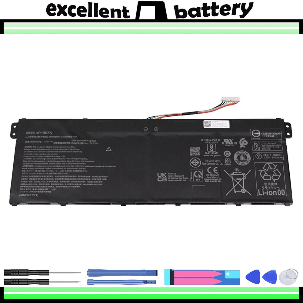 For Acer Battery AP18E7M AP18E8M (4ICP4/69/90) 15.4V 58.75Wh
