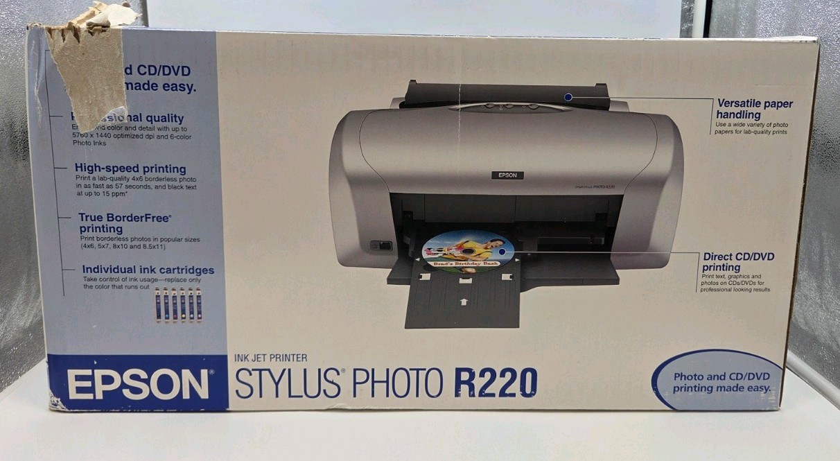 New Epson Stylus Photo R220 Inkjet Printer Sealed