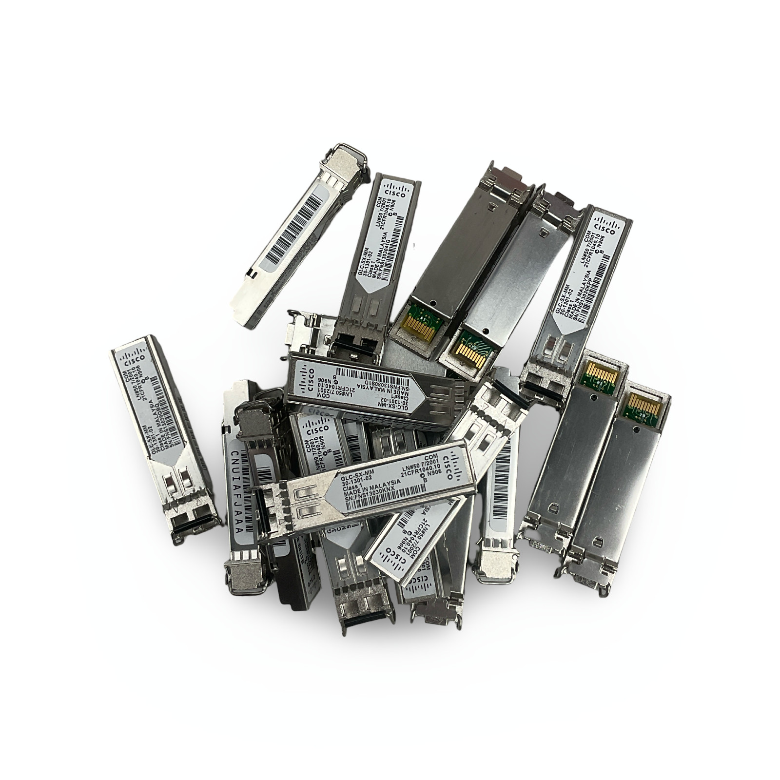 Lot Of 20 Cisco GLC-SX-MM 1000BASE-SX SFP Transceivers 30-1301-02