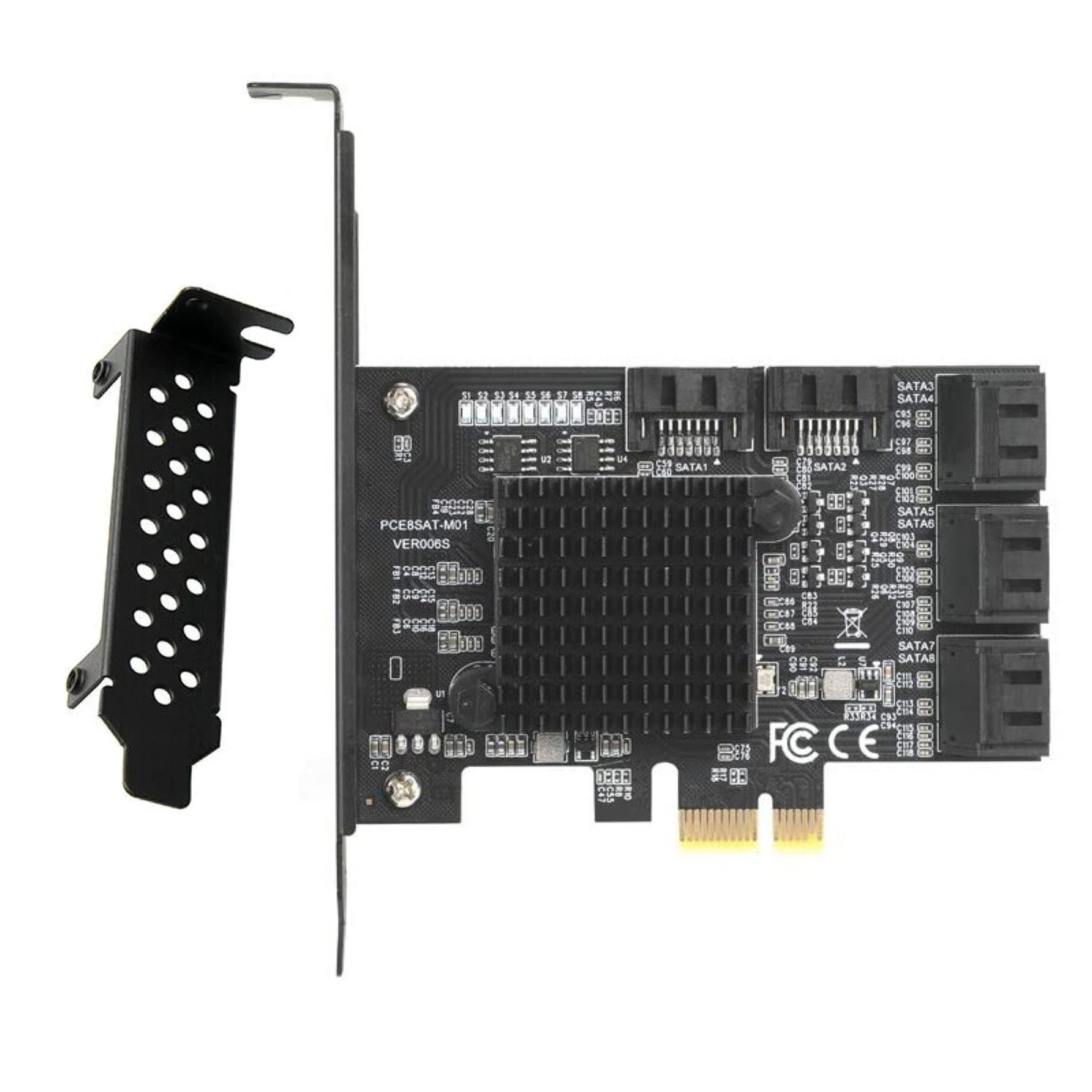 Wholesale Expansion Card Controller Adapter PCI-E to 8 Port SATA 3.0 6G For HDD