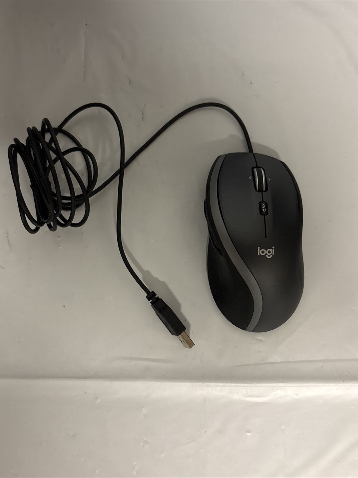 Logitech M500s Wired USB Optical Mouse 7-Button 4000 DPI Black
