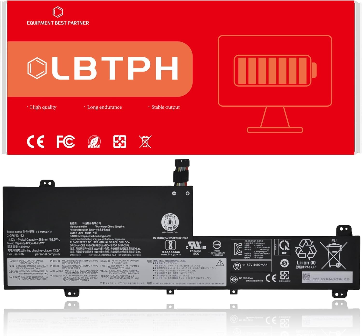 L19L3PD6 L19C3PD6 L19D3PD6 L19M3PD6 Battery for Lenovo Flex 5 15IIL05 5 14ARE05