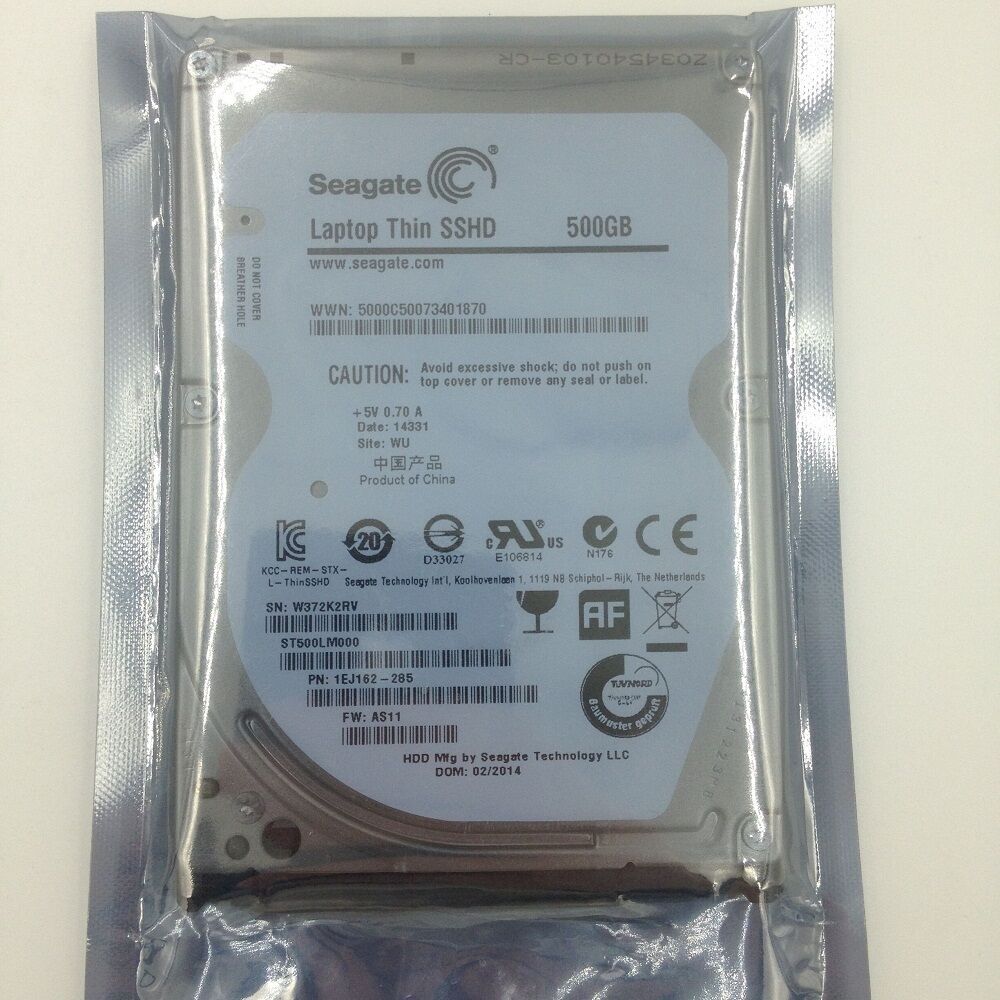 ST500LM000 New Seagate 2.5'' SSHD Gen3 SSD Hybrid 500GB Hard Drive 7mm SATA