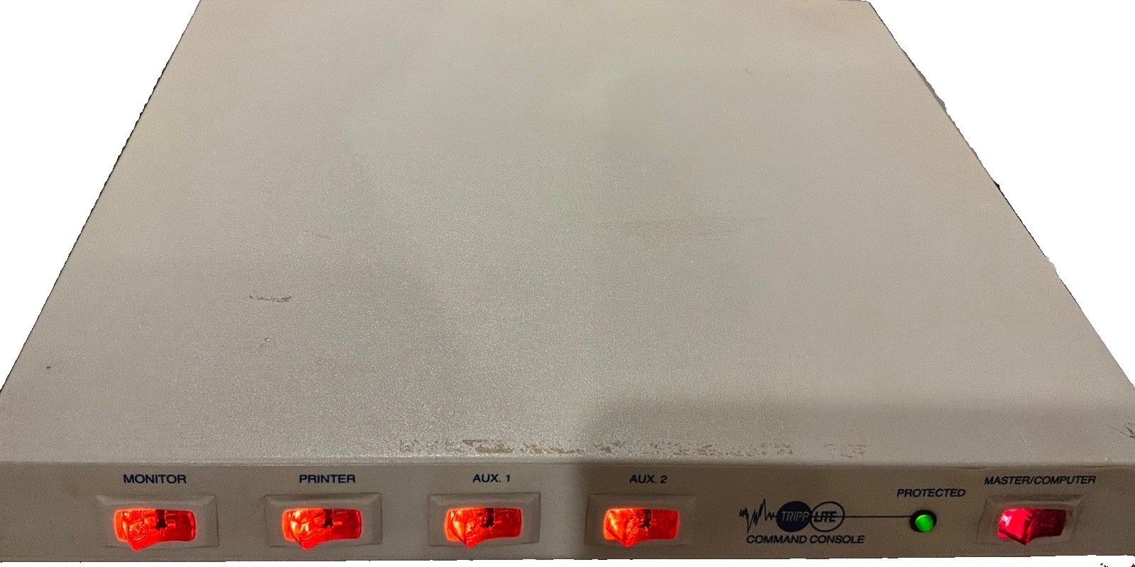 Tripp Lite Command Console Surge Protector Power Strip 6 Outlet Tested Working