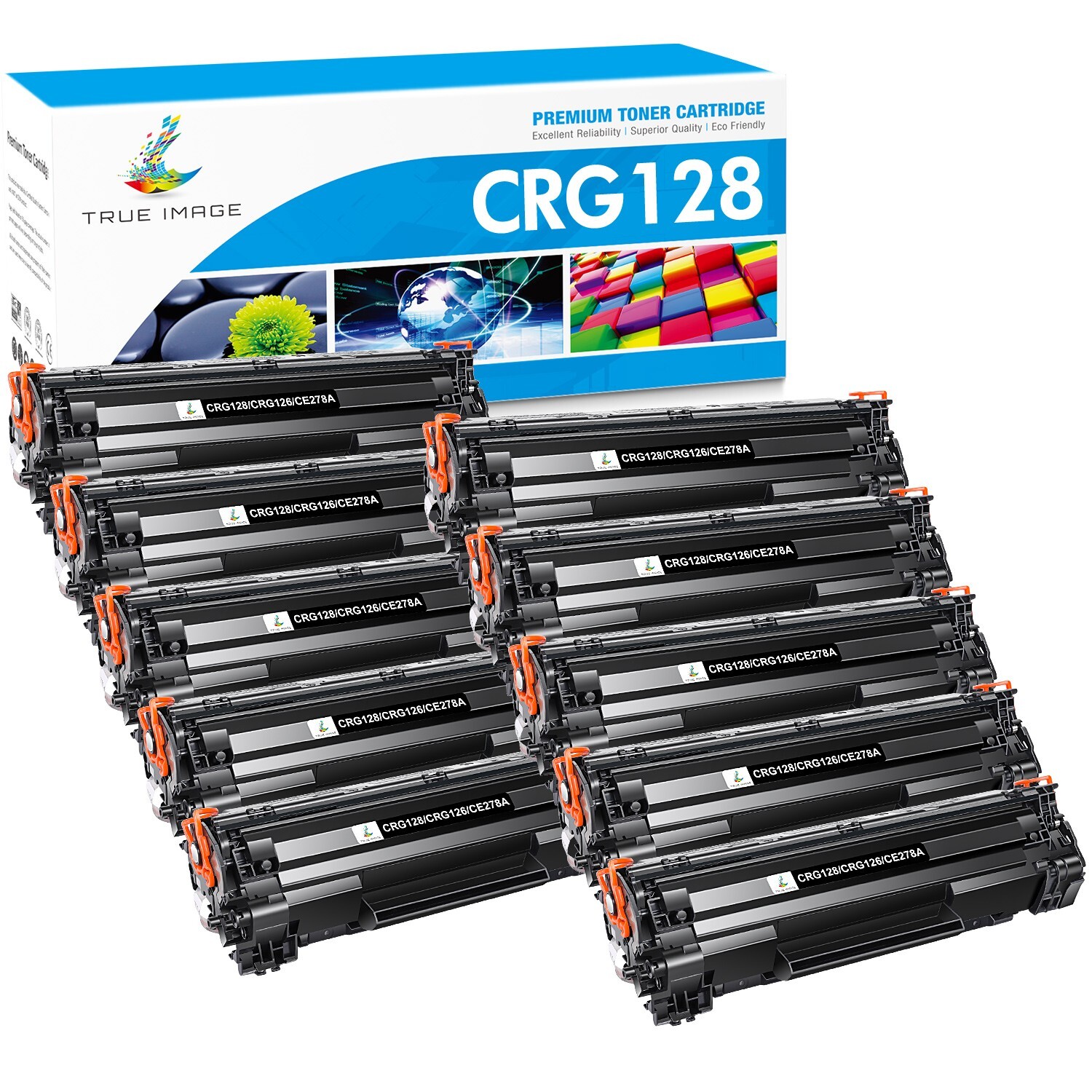 10PK CRG128 Toner Cartridge For Canon 128 ImageClass D530 D550 MF4770n MF4880dw