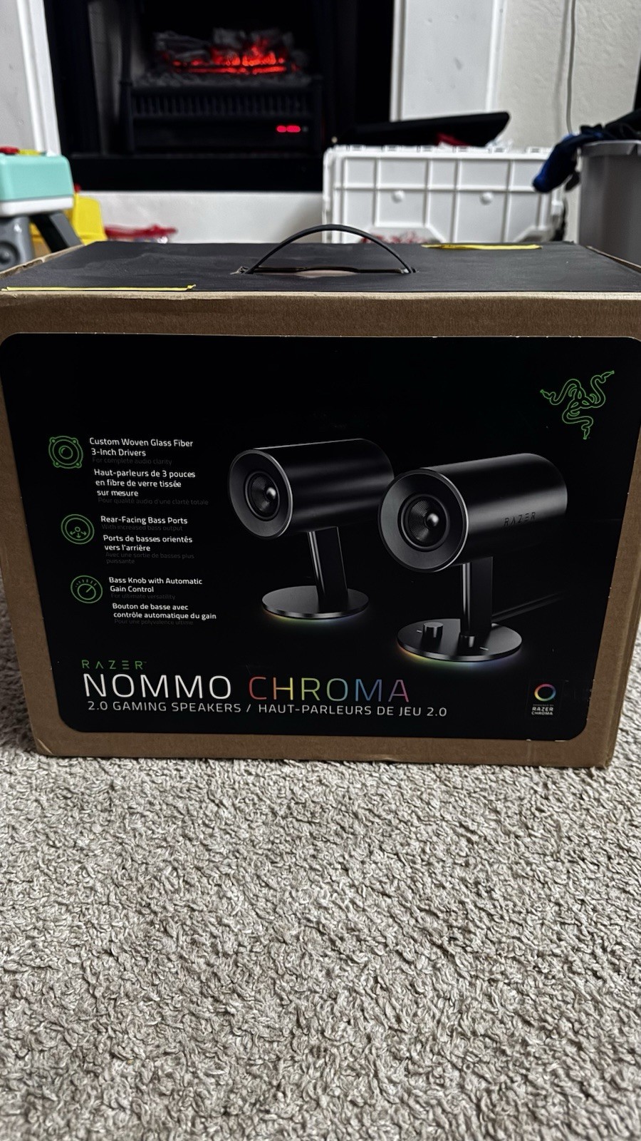 Razer RZ05-02460100-R3U1 Nommo Chroma Full Range 2.0 PC Gaming Speakers - Black