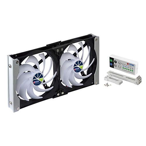 V 90mm  Waterproof Dual Rack Mount Cooling Fan Timer Speed Control