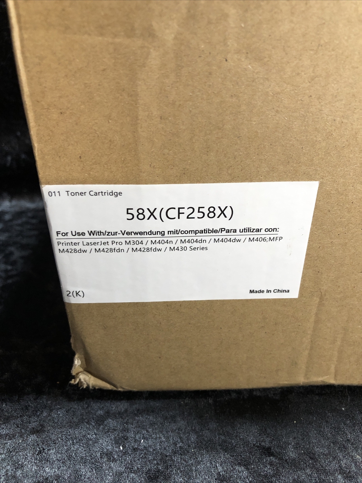 V4INK Toner Cartridge SO-CF258X-HM02 2 Pack SEALED