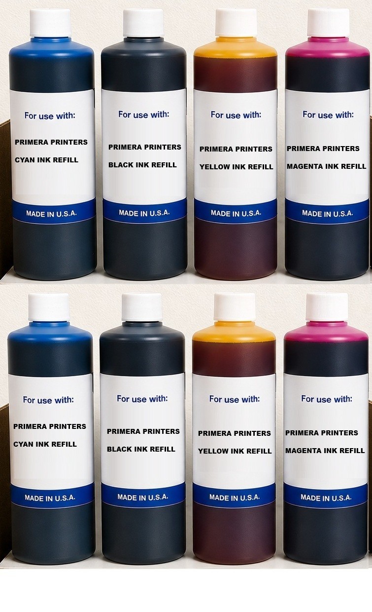 8 x PREMIUM BULK INK REFILL FOR Primera LX910 DYE INK 8,000ML CYMK