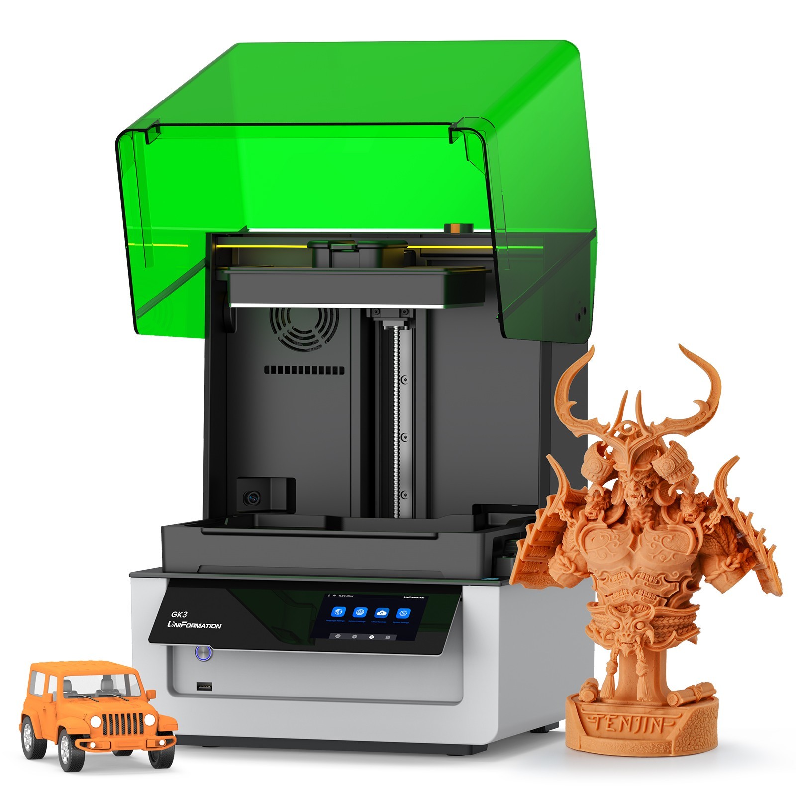 UniFormation GK3T Easy-to-Use 16K Resin 3D Printer for Stable Printing