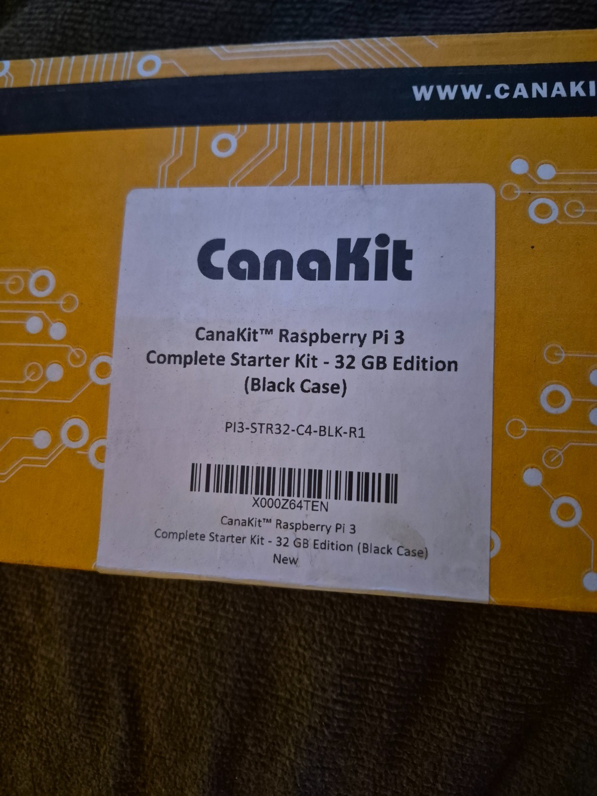 Canakit Raspberry PI 3 Starter Kit NEW IN COMPLETE- SEE PHOTOS  OPEN BOX