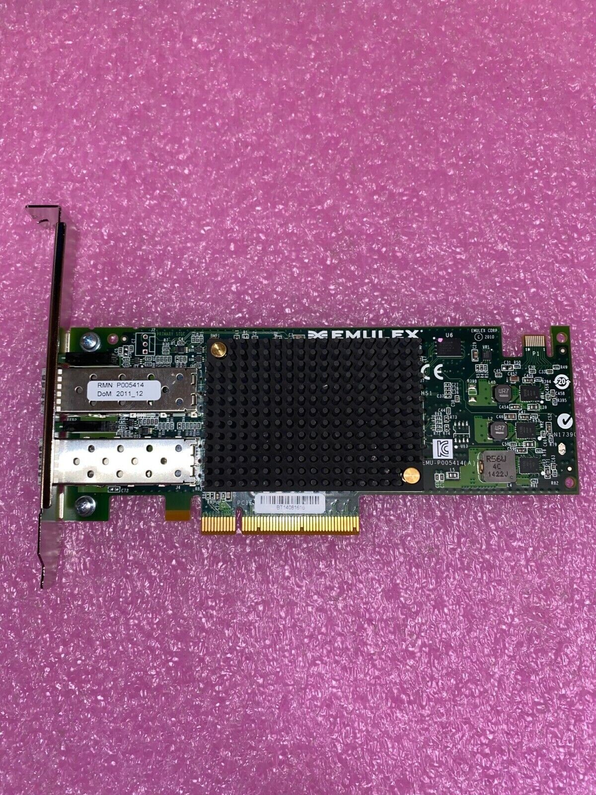 P005414-01H EMULEX 10GB PCI-E FIBRE CHANNEL NETWORK ADAPTER CARD