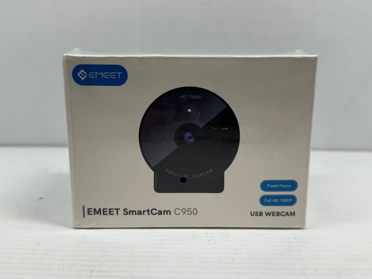 EMEET Smart Cam C950/1080P USB Webcam W/ Microphone & Privacy Cover - New Sealed
