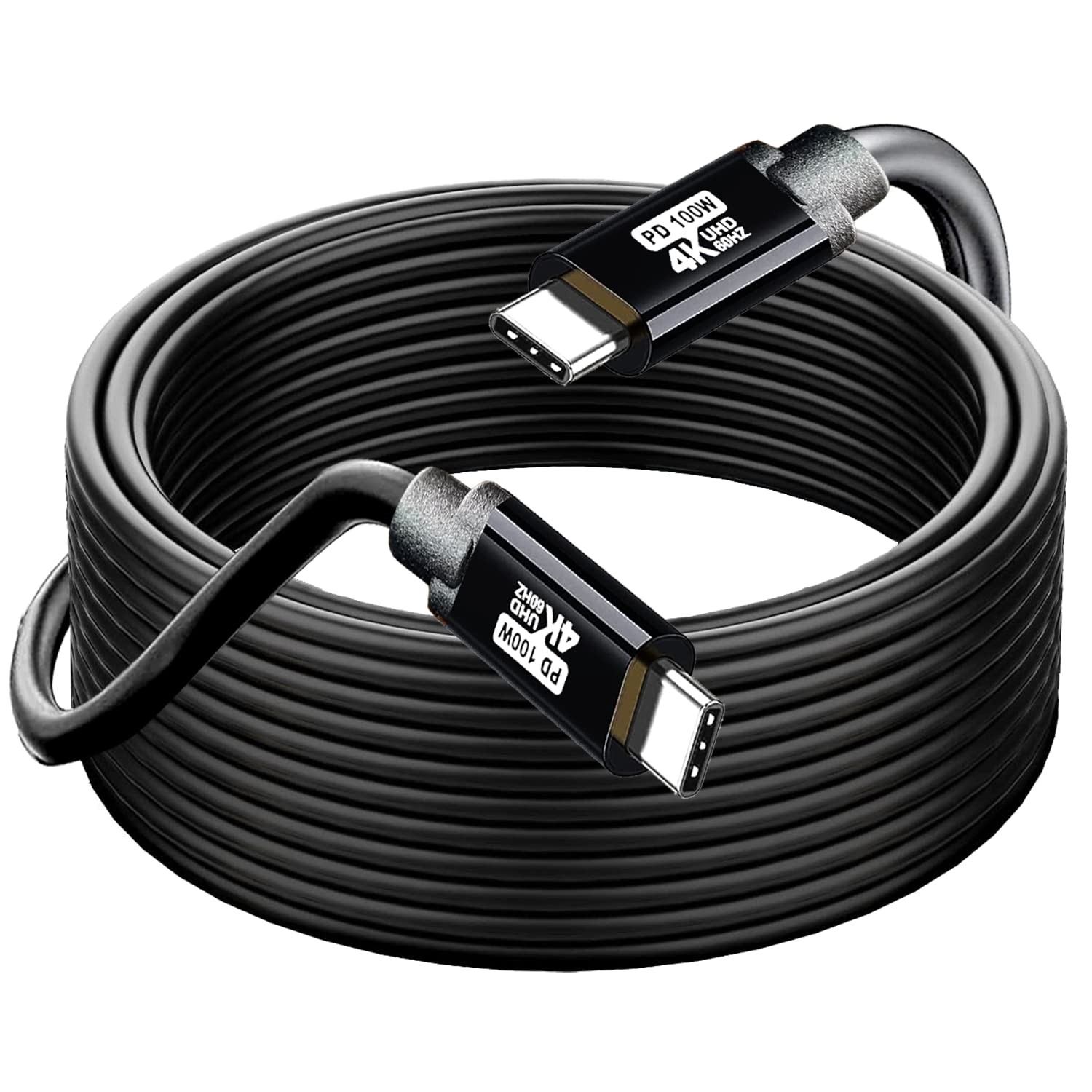 USB TYPE C to C Cable 40FT, 4K60HZ GEN2x2(Data usb2.0),TYPE C Video Output...