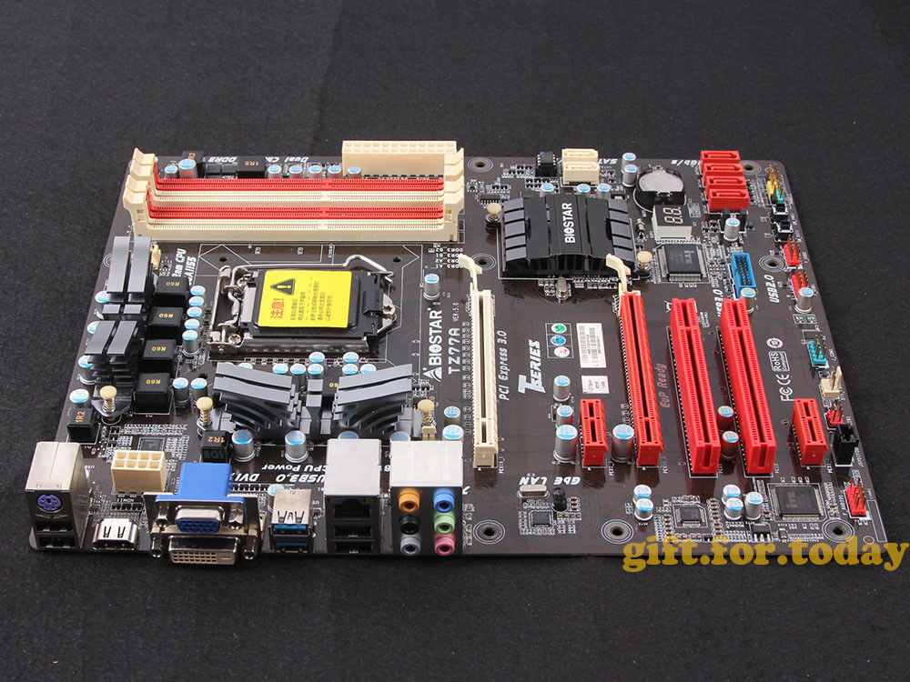 Original Biostar TZ77A Intel Z77 Motherboard LGA 1155 DDR3