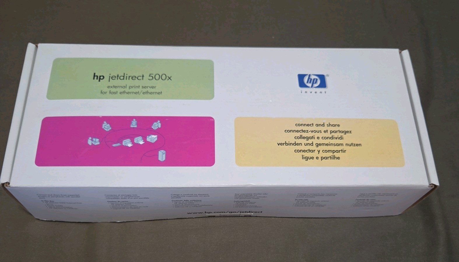 HP JetDirect 500X 3 Port Print Server  new in factory sealed box