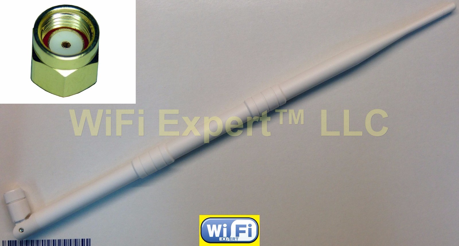 White 2.4GHz 9 dBi Wireless Antenna Booster WLAN RP-SMA WIFI Style 1 and 2 USA