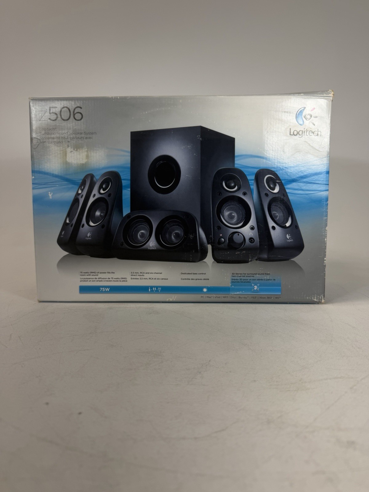 Logitech Z506 Surround Sound 5.1 Home Theater PC Speaker System- Complete