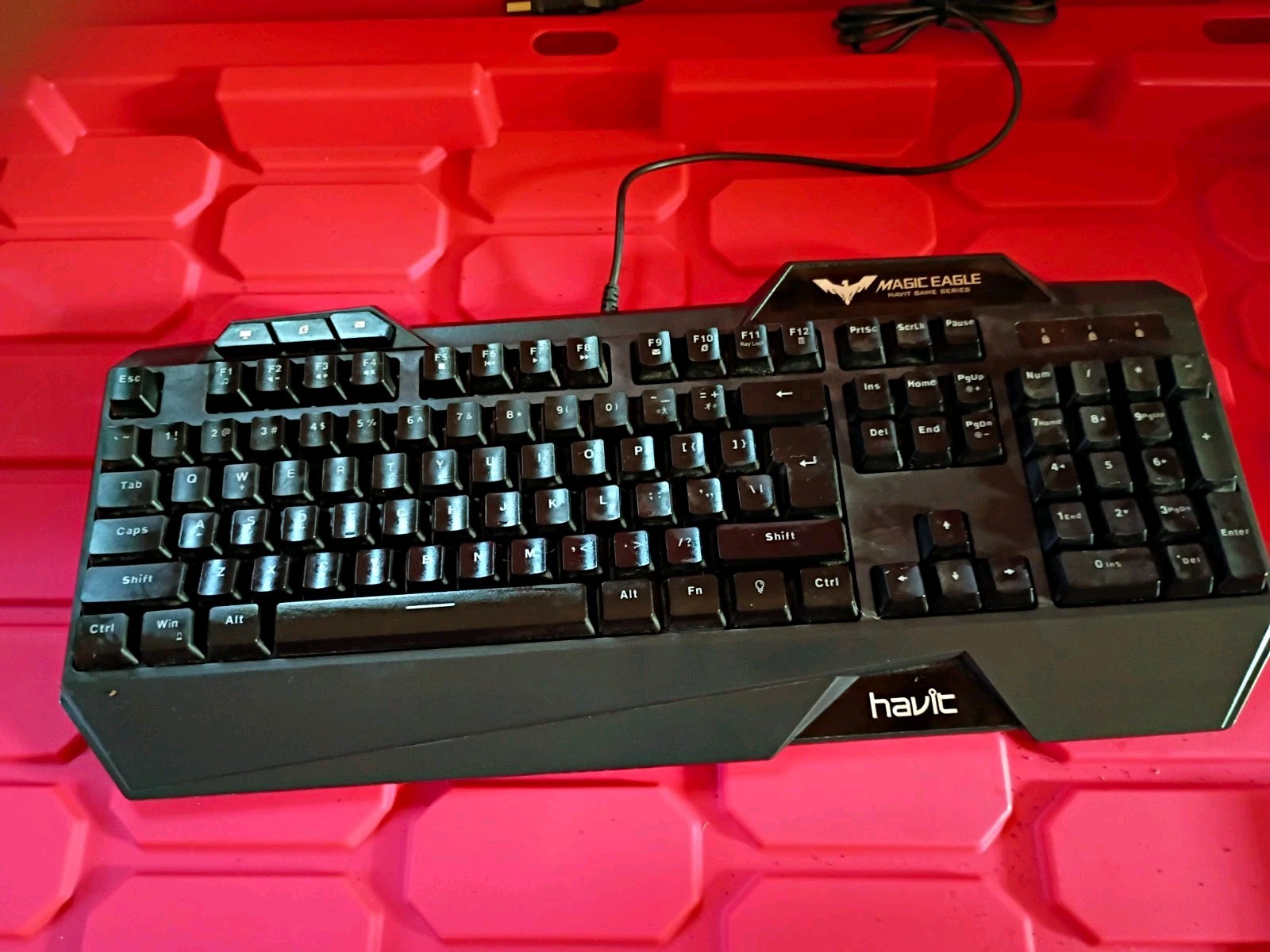 Havit Magic Eagle Wired USB Gaming Keyboard Black English QWERTY