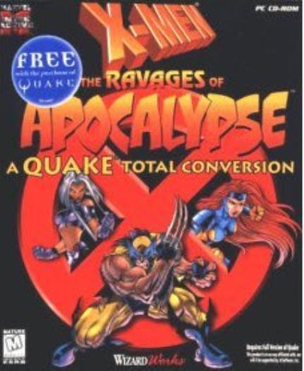 X-Men: Ravages of Apocalypse PC CD comic book heroes Wolverine game Quake add-on