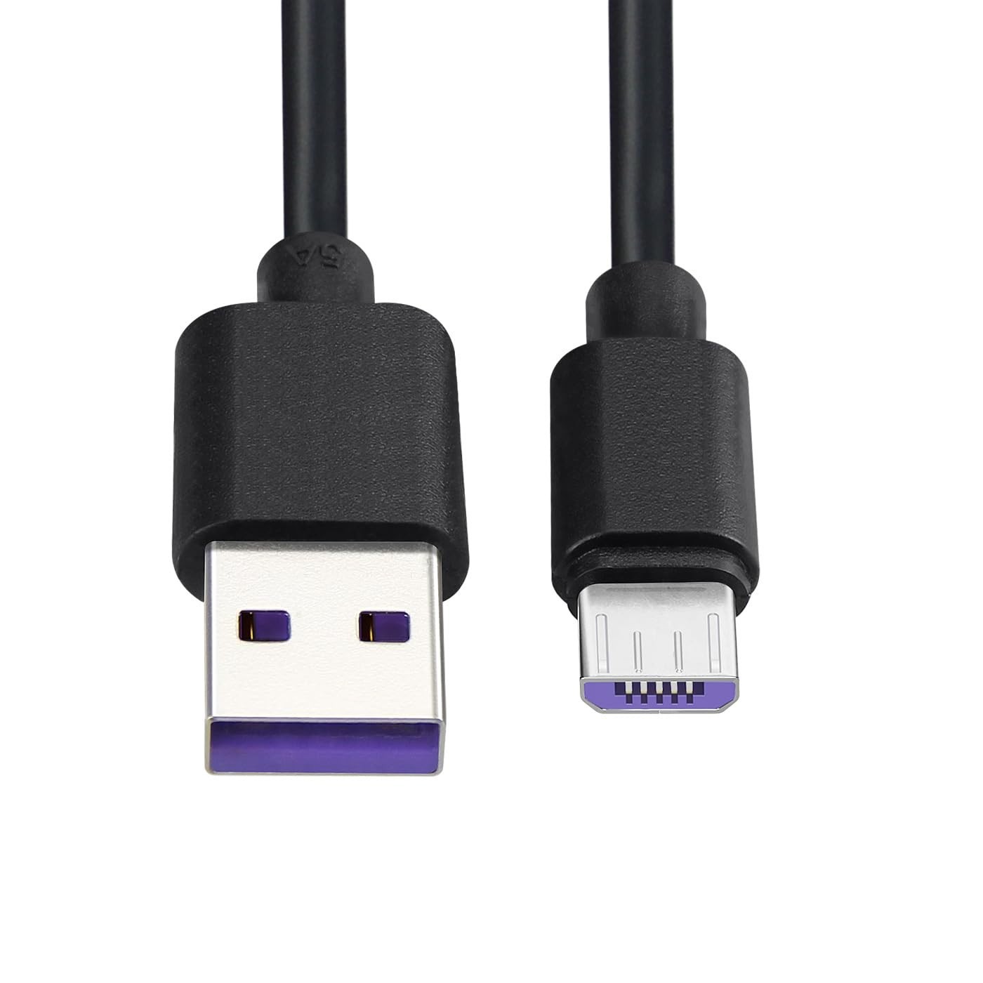 3 ft (36 in) Short USB-A to USB Micro-B Cable Data Sync and Charging Cord, Black