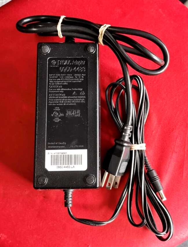 Genuine HP Invent 0950-4483 AC Power Adapter Supply w/ Power Cord