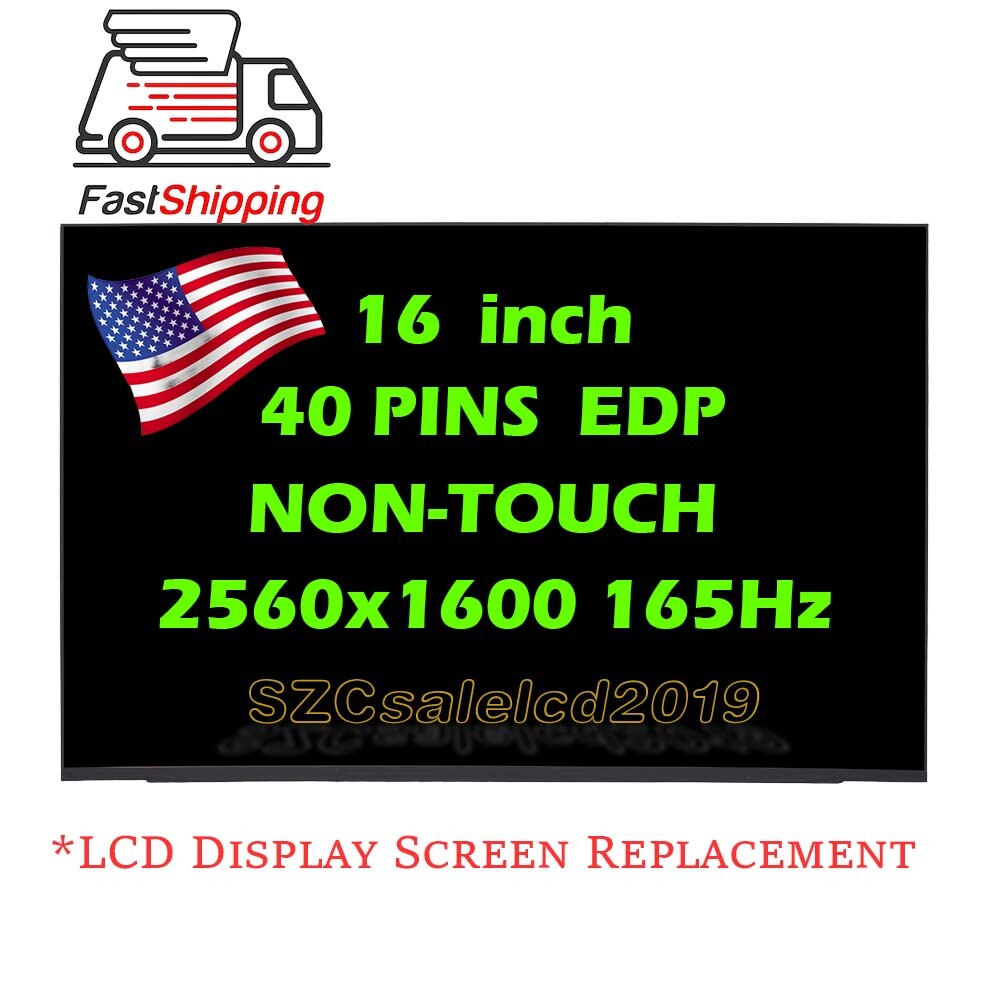 For BOE NE160QDM-NY9 QHD 165Hz 16" 40pin LCD LED Screen replacement 2560x1600