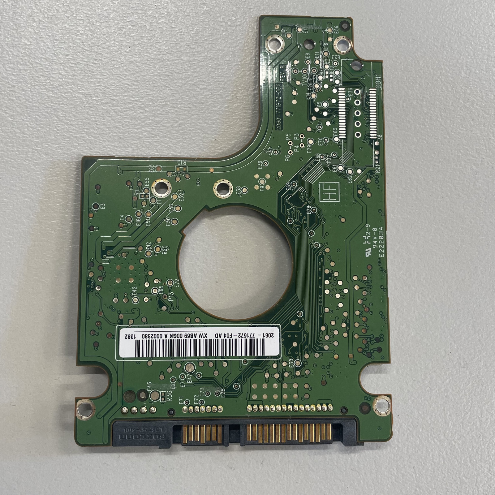 WD WD5000BEVT-22A0RT0 2.5" SATA HDD PCB Board 2060-771672-004 REV A R/N 771672