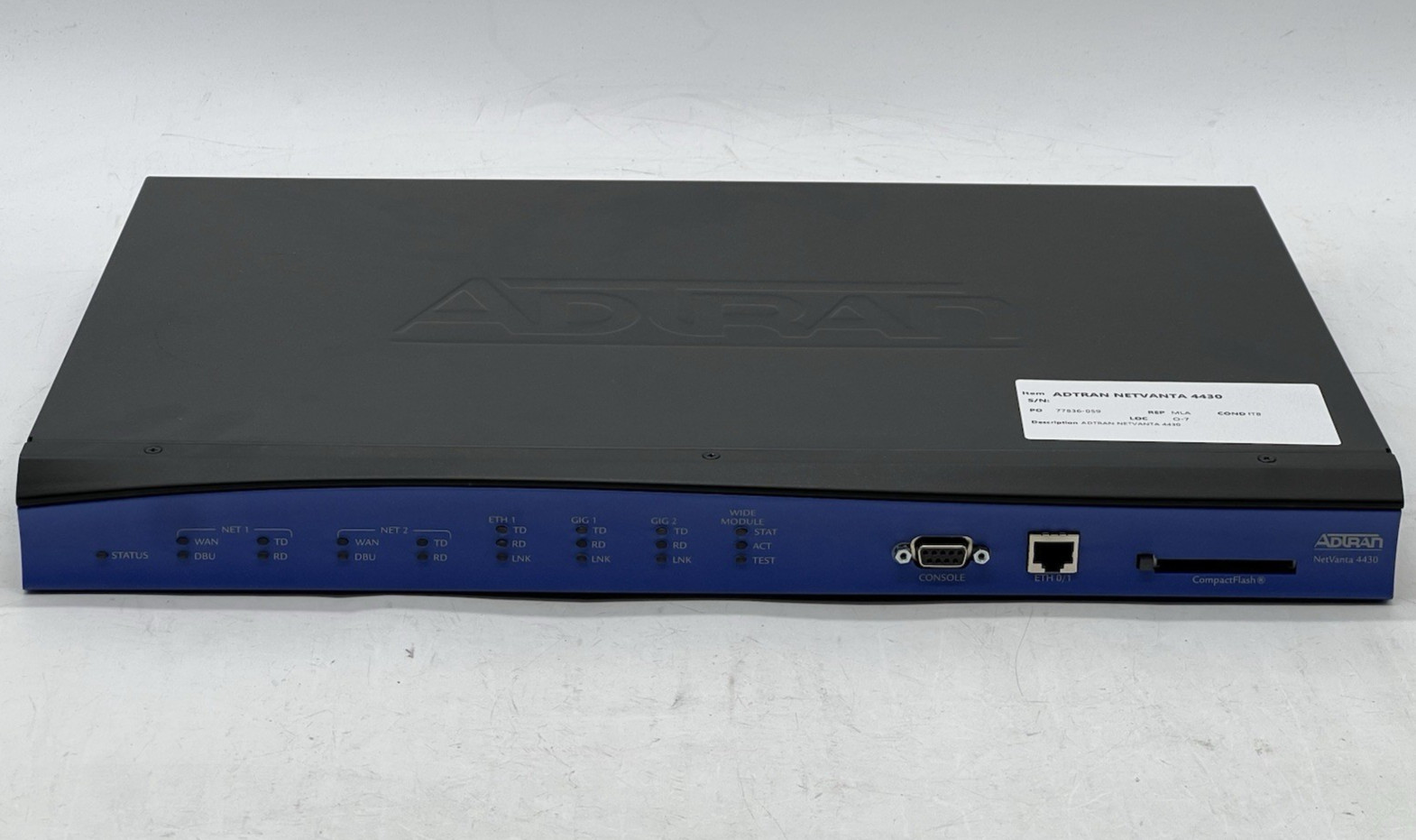 ADTRAN NetVanta 4430 3-Port Gigabit Wired Router (1700630E1) with Power Cord