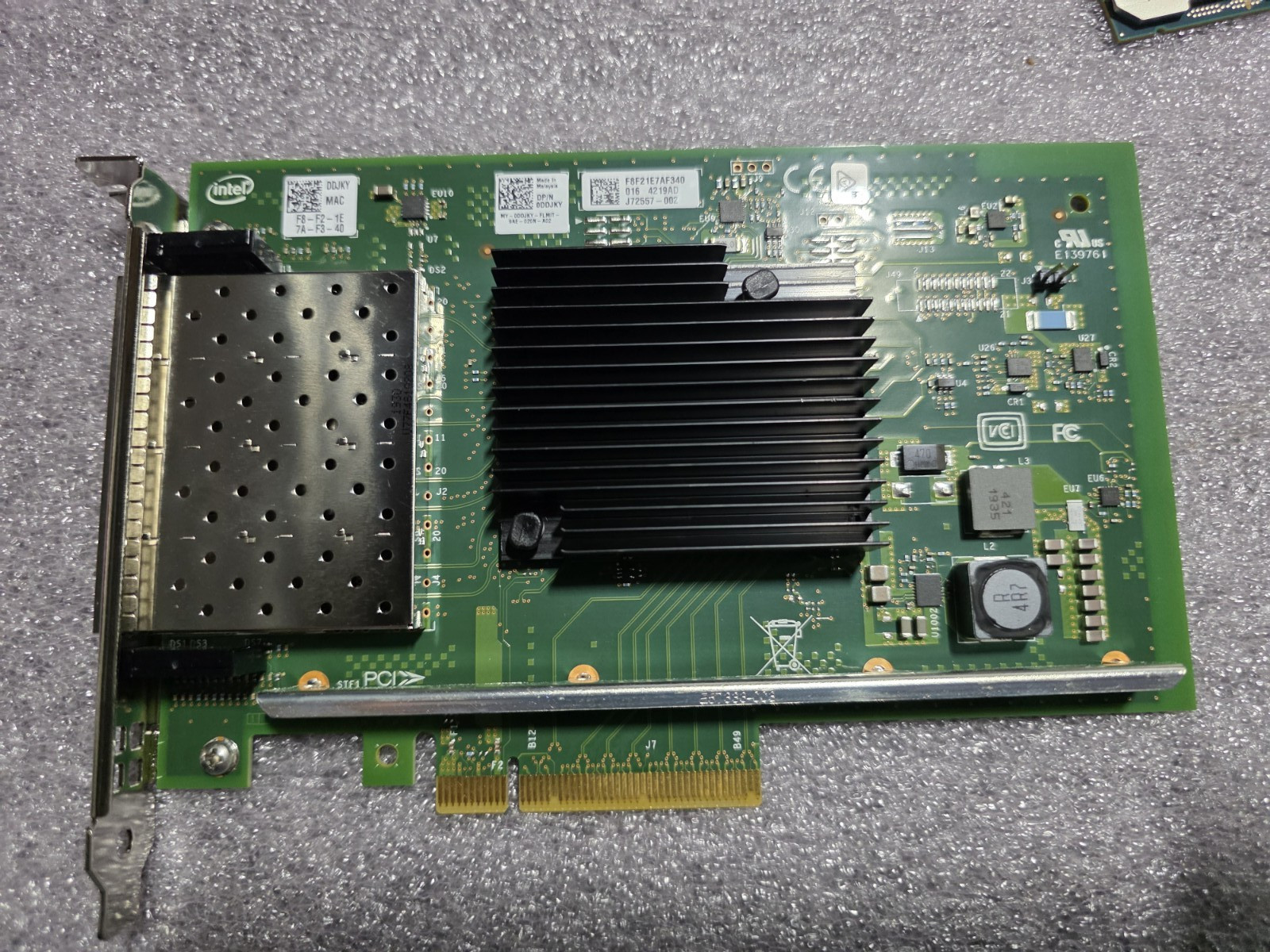 Dell Intel X710-DA4 Quad-Port 10GB SFP+ PCIe Network Card 0DDJKY NIC