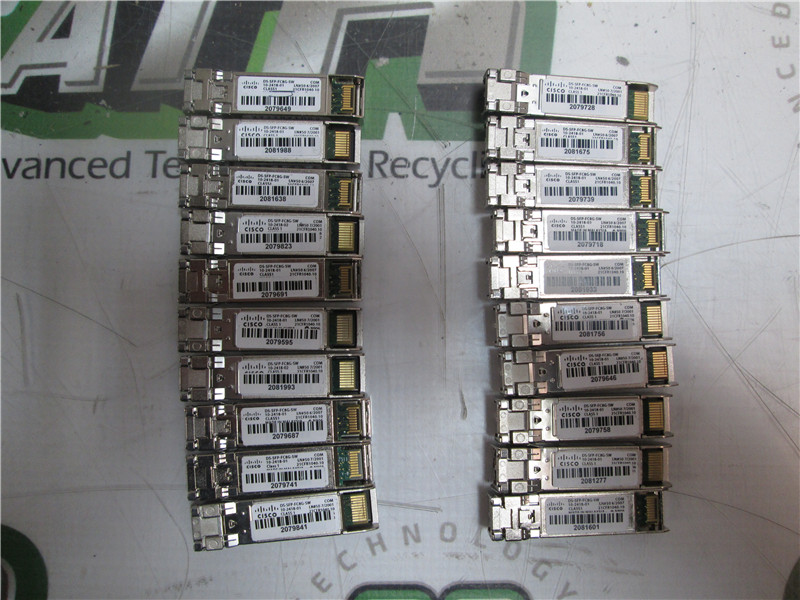 Cisco DS-SFP-FC8G-SW 8Gbps Fibre Channel SFP Plus Transceiver Lot of 20
