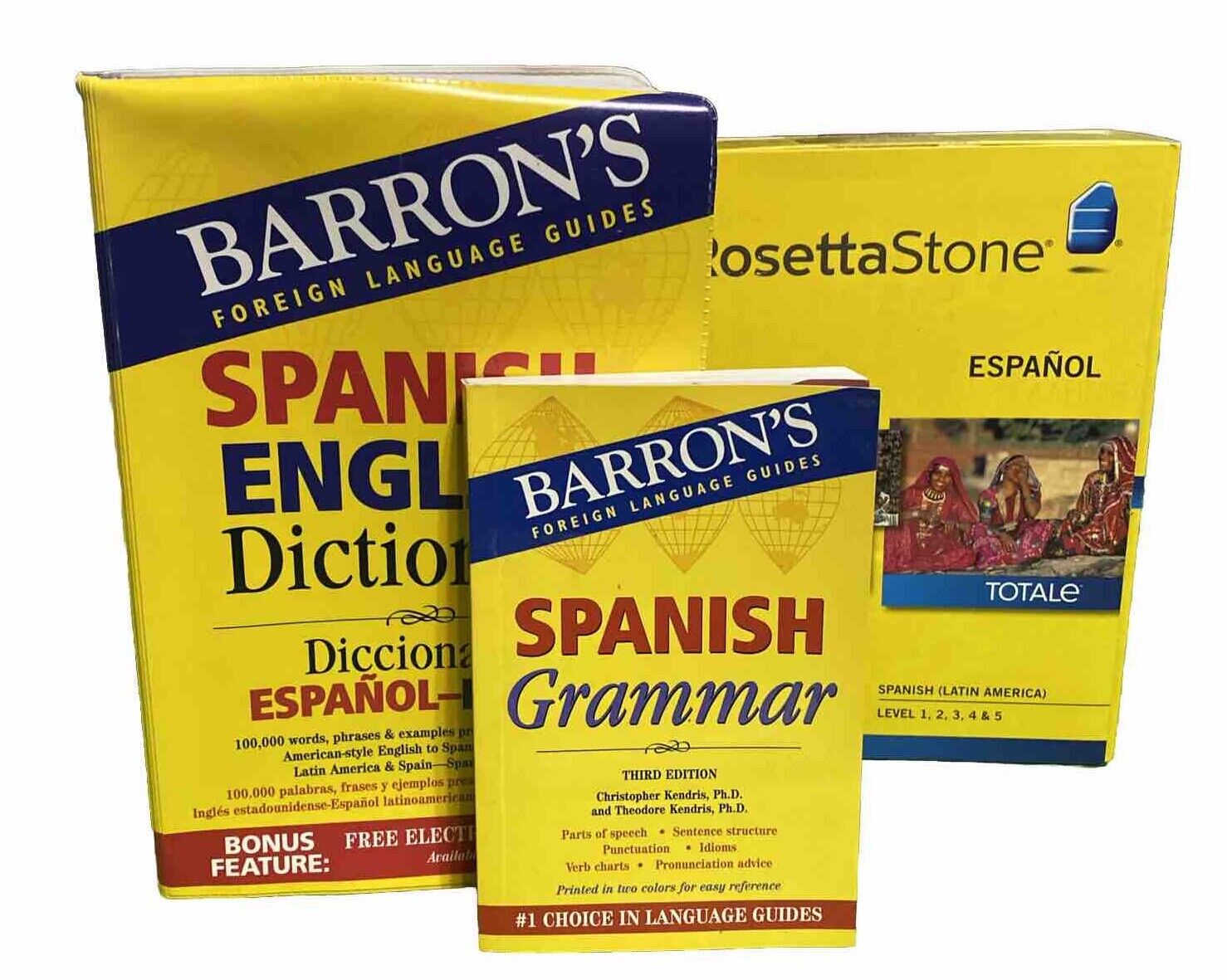 Rosetta Stone Español Spanish Level 1-2-3-4 & 5 Set  Plus 2 Bonuses