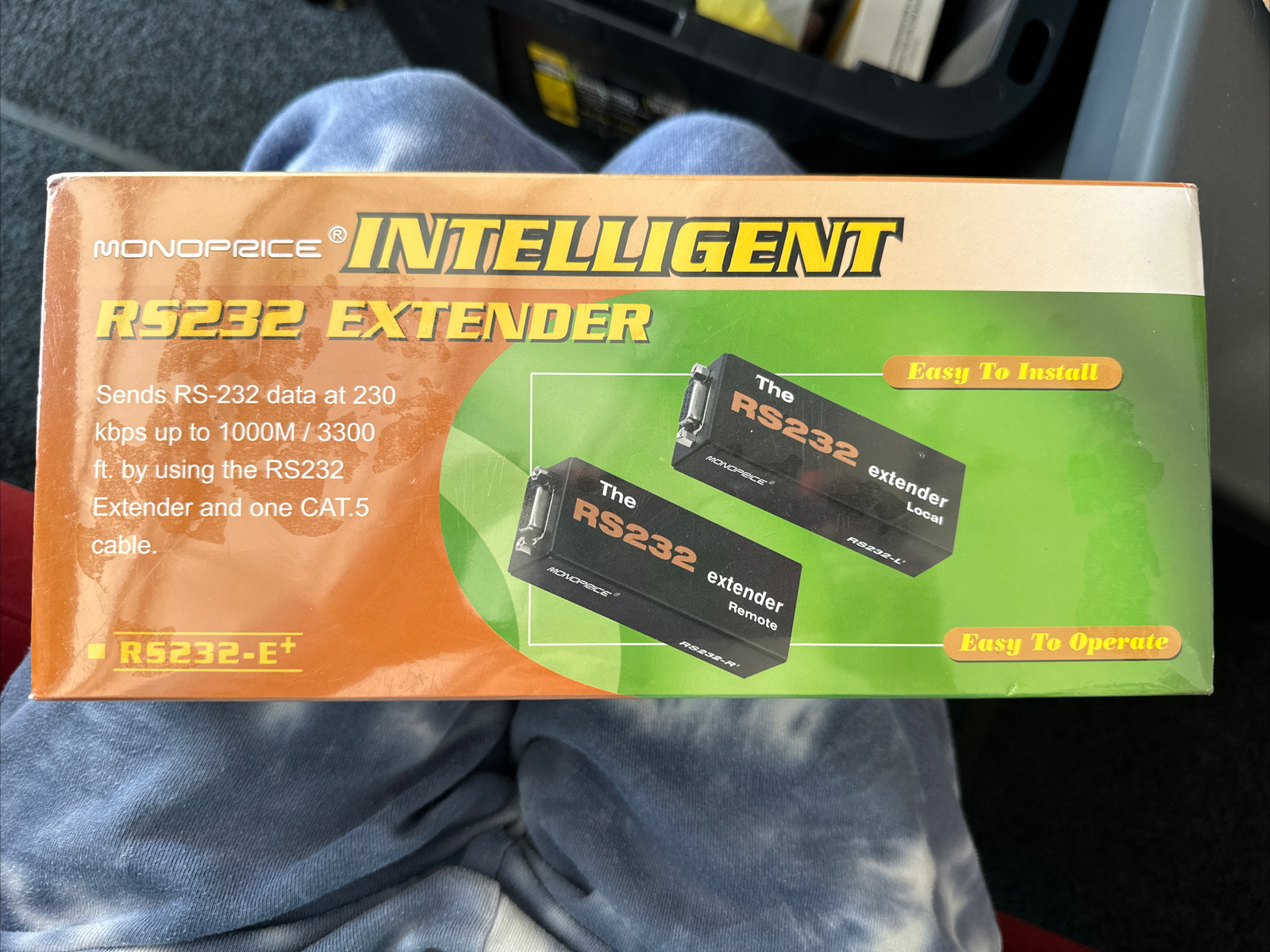 NEW Monoprice Intelligent RS232 Serial Data Extender RS232-E+ -NEW