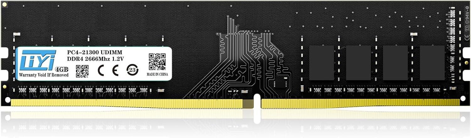 DDR4 RAM - 4GB - 2666MHz - 1.2 Volt - PC4-21300 UDIMM - ADD 4gb to Your DDR4 RAM