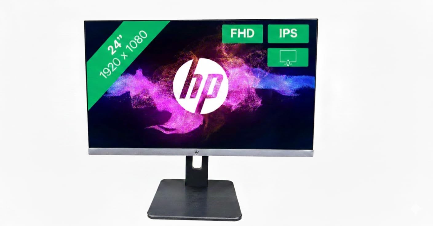 HP EliteDisplay E243 | 24" Monitor | HD IPS Screen | Silver | 1FH47A8 