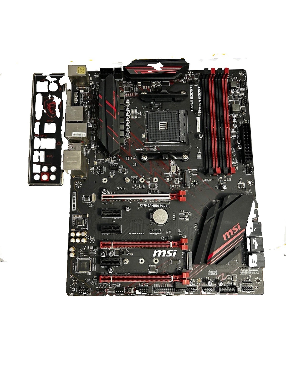MSI X470 GAMING PLUS ATX Socket AM4 AMD DDR4 SDRAM M.2 HDMI DVI
